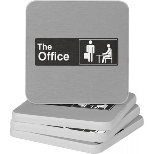 Pictogram Board The Office Diatomite Square Round Coaster Non Slip Cup Bonsai Mat Soap Toothbrush Pad Wholesale 10x10cm