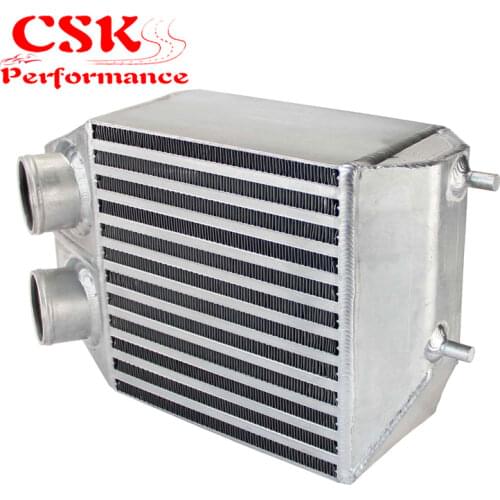 Twin 2 rows Side Mount Intercooler 2.25" In/outlet Fits For Renault 5 GT Turbo 85-91