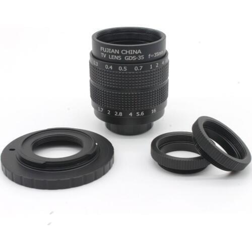 Fujian 35mm f1.7 C Mount CCTV camera Lens + C-NEX +Macro ring For Sony NEX-5 NEX-3 NEX-7 NEX-5C NEX-C3 NEX