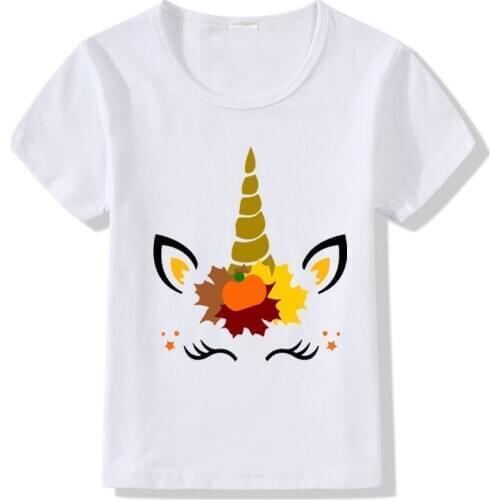 Unicorn Tshirt Children Cute Design Funny T Shirt Boy Summer Top Baby Girl Shirt Clothes