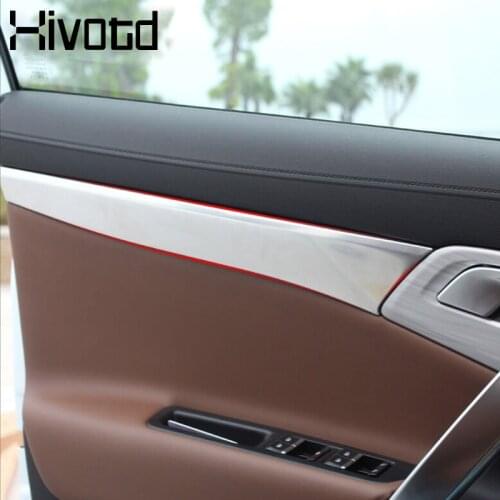Hivotd For Geely Atlas Emgrand NL-3 Proton X70 Car Inner Door Plate Cover Decorative Strips Stickers Accessories 2016 -2020