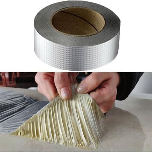 Aluminum Foil Adhesive Tape Waterproof Duct Tape Super Repair Crack Thicken Butyl Waterproof Tape Home Renovation Tools A4