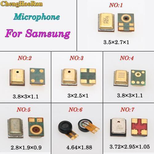 ChengHaoRan 2pcs Mic Speaker Microphone For Samsung Galaxy S6 S7 J1 J2 J5 J3 2016 J320f J320 A8 A9 Note 4 Note 5 N9005 connector