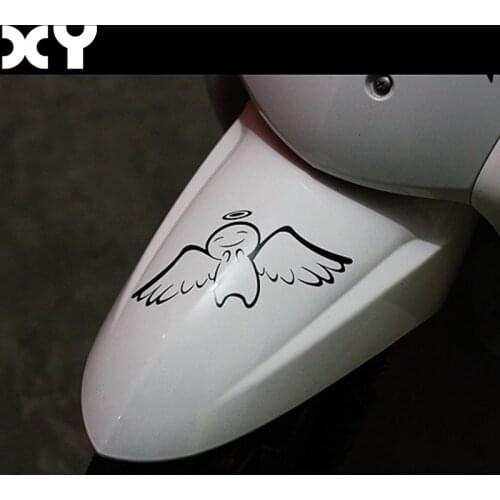 Cute Angel Wings Motorcycle Waterproof Stickers and Decals Drop Shipping