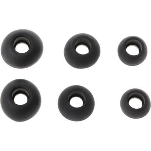 12 Pairs(S/M/L) Soft Silicone Replacement Eartips Earbuds For Earphone Headphone