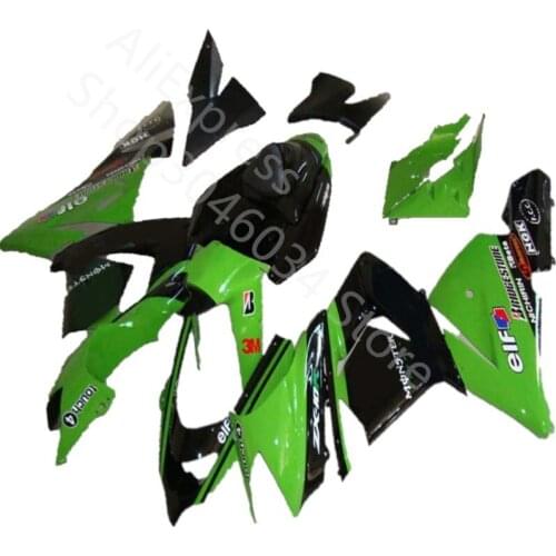 ABS Plastic green black Fairing Kit Bodywork Fit For Kawasaki Ninja ZX10R ZX-10R ZX 10R 2004-2005 04-05 Injection Mold Fairing