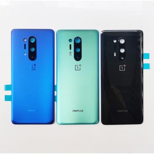 For OnePlus8 Pro Original Glass Back Rear Housing Cover OnePlus 8 Pro , Back Door Replacement Hard Battery Case Gorilla Glass 5