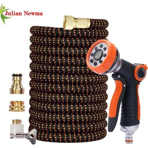 Expandable Garden Watering Hose flexible Magic water Hose Pipe High Pressure Car Wash Hoses Water Gun Washing foam spray noozle