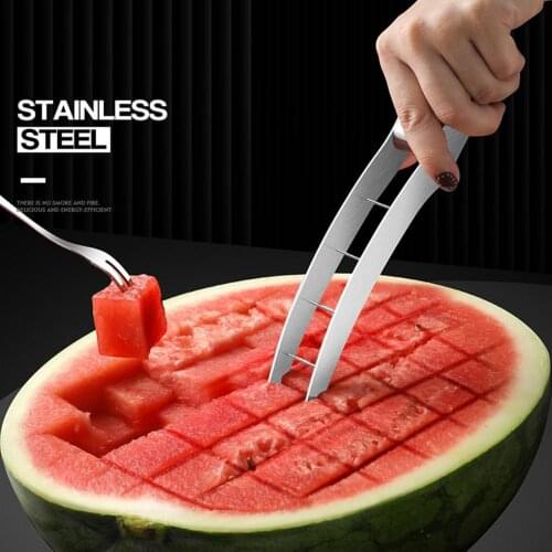 Stainless Steel Watermelon Cutter For Making Watermelon Salad Multi Melon Slicer Cutting Machine Cutting Tools Kitchen Gadgets
