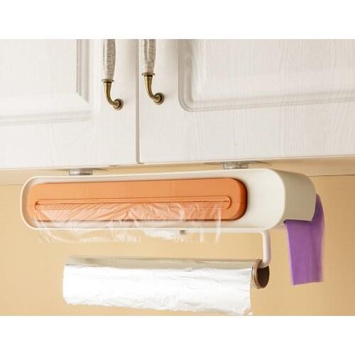 Food Wrap Cutter Cling Kitchen Plastic Foil Film Wrap Storage Dispenser Cutter Durable Non-toxic Storage Organizer Cookware Tool