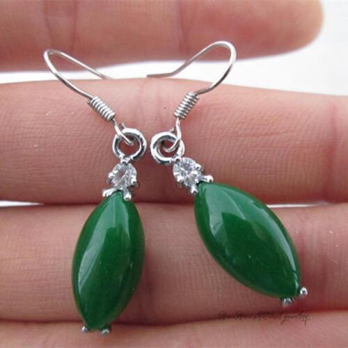 Brincos Ohrringe Phone wholesale Earrings AAA Natural Malay GEM beatiful green gem for women jewelry sterling