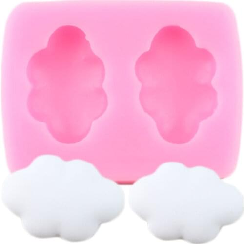 DIY Clouds Silicone Molds Baby Birthday Cupcake Topper Fondant Mold Cake Decorating Tools Candy Clay Chocolate Gumpaste Moulds