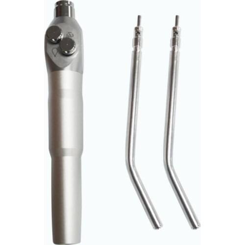 Dental 3 Way Air Water Straight Syringe & Metal Alloy Nozzles Tips Triple Spray