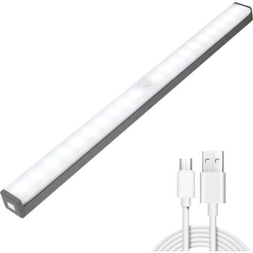 LBER Pir Motion Sensor Light, 20 Adjust Led netic Security Closet Night Lights for Closets Hallway Stairway(White)