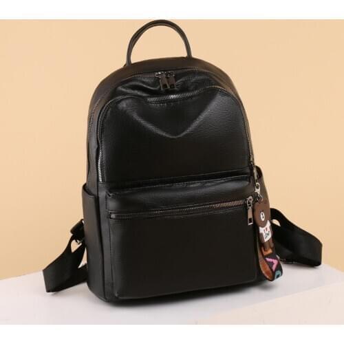 Waterproof anti-theft PU backpack outdoor spring outing backpack fashion one shoulder backpack 2020 new product portable handbag