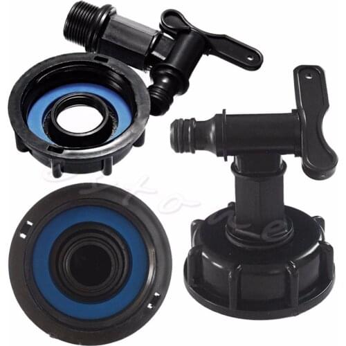 1000L IBC To (15mm) 1/2" Water Tank Hose Yard Adapter Fittings With Switch S08 Wholesale&DropShip