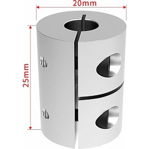 1pcs Rigid shaft coupler clamp stepper servo motor coupling 3d printer parts 3/4/5/6/6.35/8/10 D20L25 for creality cr10 ender-4
