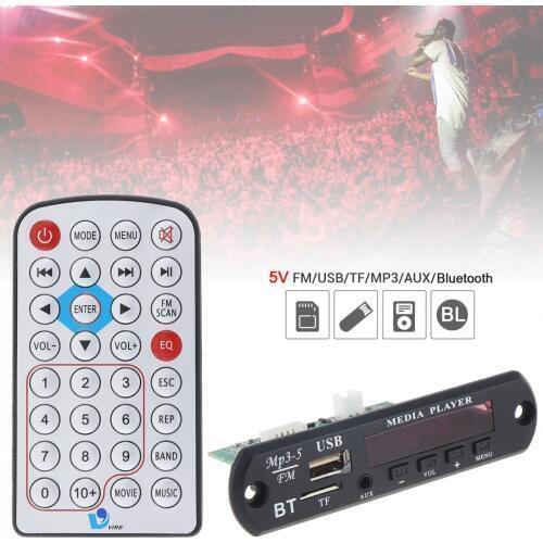 1080P Wireless Bluetooth Audio Decoder Board Support WAV MP3 Decoders with Stereo TF Card / U Disk for Family Car / Home DVD