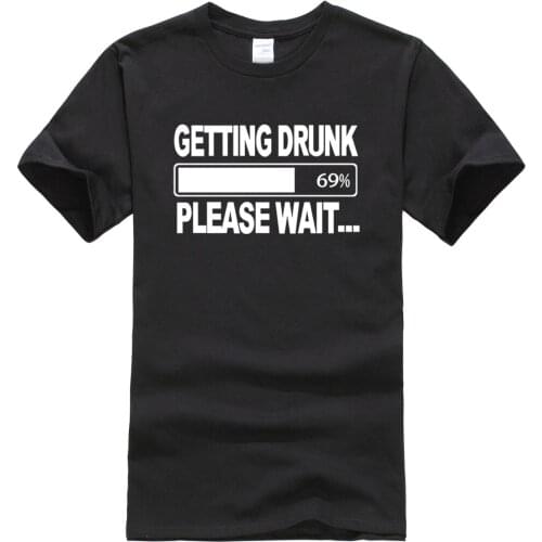 2020 summer mens T-shirts Getting Drunk funny t shirts cotton T-shirt various colours available homme fitness t shirt men top