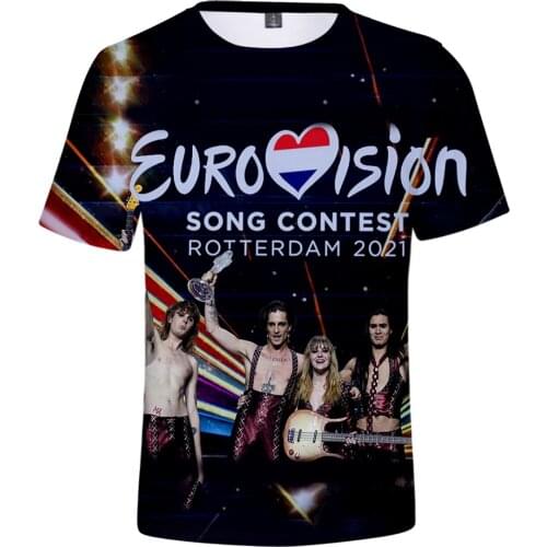 2021 Fashion Harajuku Maneskin 3D Harajuku Womens summer Tshirt 3D Short Sleeve Tops T-Shirt