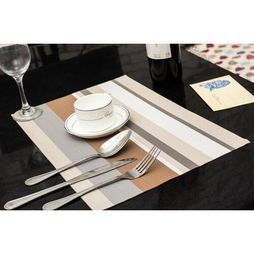 4pcs/Lot Christmas Placemats PVC Placemat Bar Mat Acessorios De Cozinha 30*45cm Plate Mat Table Mat Set LB 256