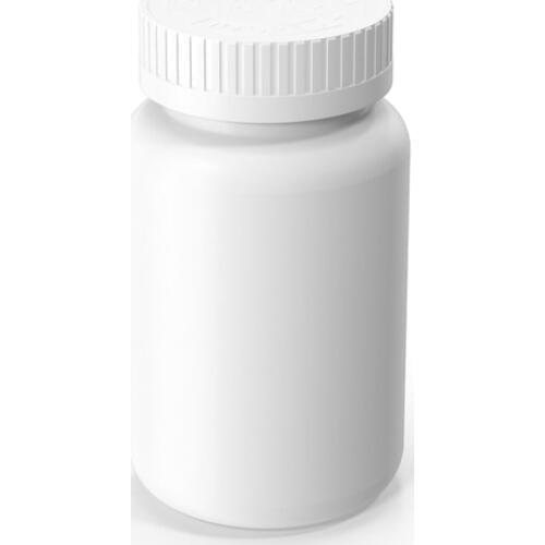 50pcs 100ml 100g Medical Grade HDPE White Empty Pill Bottle Capsules Container with CRC Caps