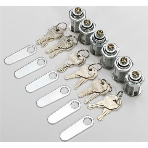 6 Set MS403-30 Replacement Desk Drawer Lock Keys Cam Cabinet Box Panel Door Tool Lock For RV Motorhome Trailer for caravan