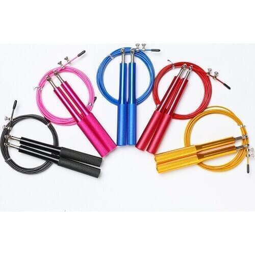 Aluminum Handle Steel Wire Jump Speed Battle Jumping Rope Skipping Middle School Students Elastico Crossfit Workout Equipment