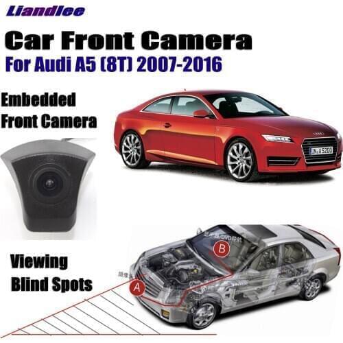Car Front View Camera For Audi A5 (8T) 2007-2016 2010 2012 2015 Not Rear View Backup Parking Camera HD CCD Night Vision