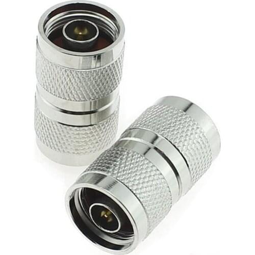 Free Shipping 10pcs RF N Plug Male to N Plug Male N-JJ Coaxial Connector 1/2 Antenna Cable Adapter Electrical Equipment L16