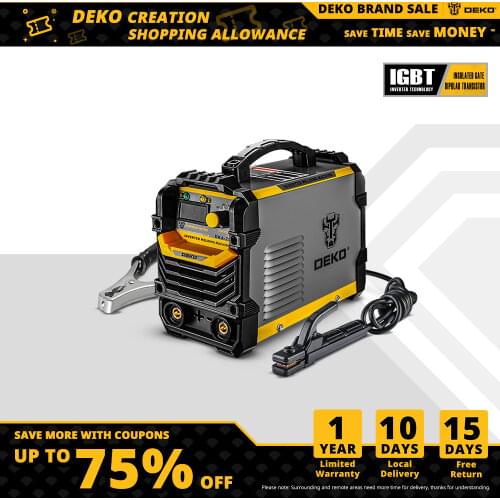 DEKO DKA Series 220V 4.1KVA Inverter Electric Welding Machine MMA Welding Working