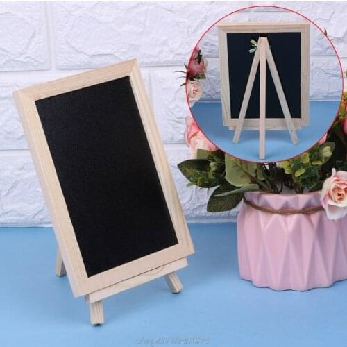 Wood Tabletop Chalkboard Double Sided Blackboard Message Board Children Kids Toy M01 21 Dropshipping