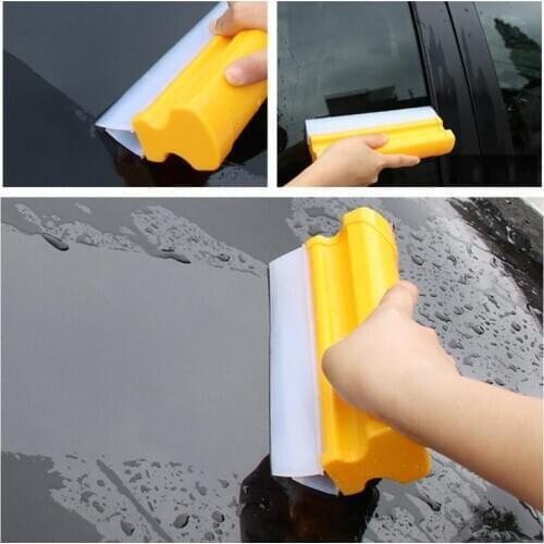 Double Row Silicone car Window Scraper Wiper Board Windshield Water Wiper Cleaner Car Accessories