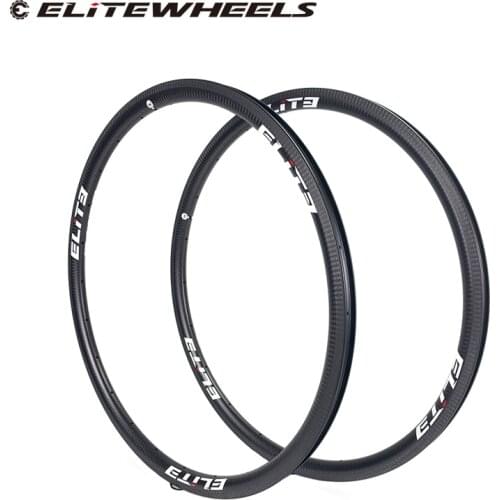 ELITEWHEELS 700c 30*27mm Carbon Fiber Rim Carbon Rim Road Bike 3K Twill Brake Surface Clincher Tubular Tubeless For bike Wheel
