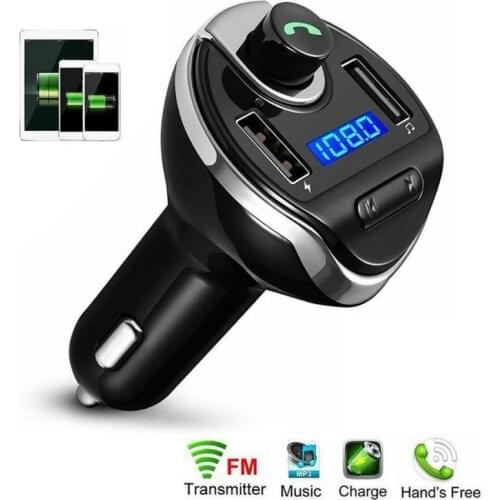 Hands Free FM Transmitter For Phone Car MP3 Players Charger Adapter Bluetooth Car Audio FM Transmitter