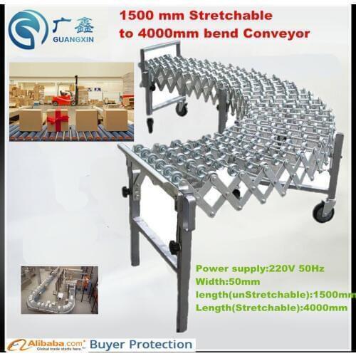 Skate Wheel Flexible Conveyor/ Roller Conveyor/Extendable Conveyor (HX-1500)