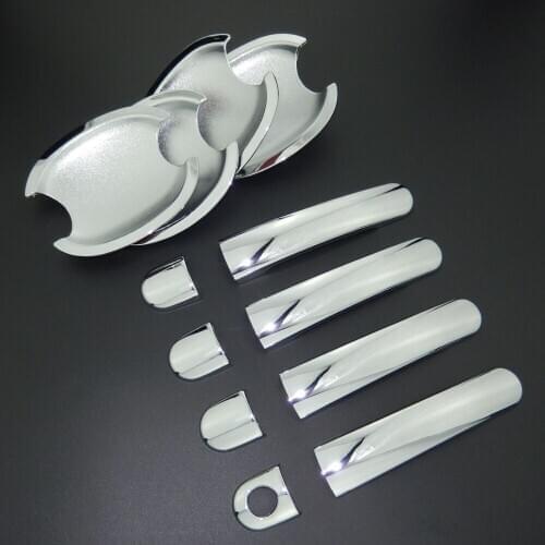For Skoda Fabia MK1 MK2 2000 2013 ABS Chrome Door Handle Cover Trim Door Bowl Cover Car Styling