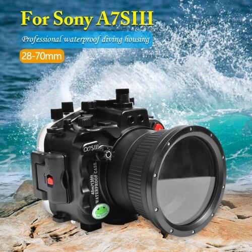 IPX8 Professional Waterproof Diving Housing For Sony A7 SIII Underwater 40m/130fit Drifting Surfing Swimming Diving Case