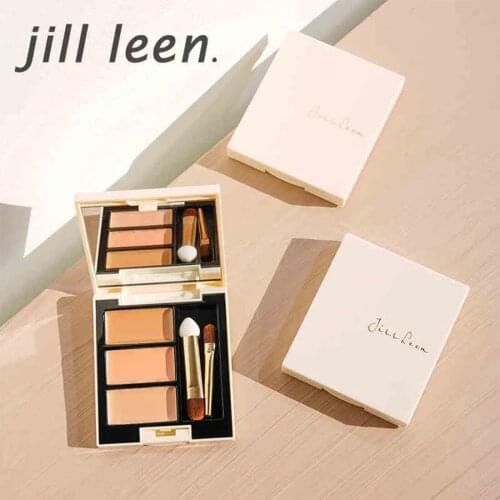 JILL LEEN 3 Colors Acne eye bags Concealer Face Makeup Shadow Palette Contour Primer Shadow Powder Face Makeup Cosmetics