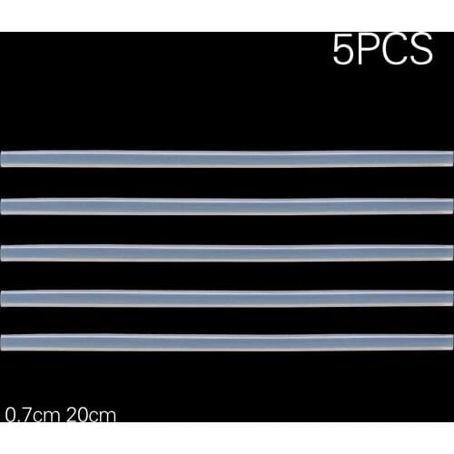 5Pcs 7mmx20cm Clear Hot Melt Gun Glue Sticks Plastic Transparent Sticks for Glue Gun 20cm Long Craft Hobbies DIY Repairs Tools