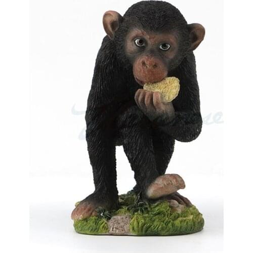 CREATIVE CUTE LITTLE GORILLA ART SCULPTURE ANIMAL STATUE RESIN CRAFT PASTORALE HOME DECORATION BIRTHDAY GIFT R3357