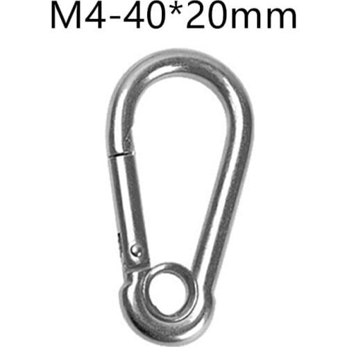 M4-M12 Climbing Spring Hook Carabiner Safety Buckle D-Ring Lock Keychain Camping