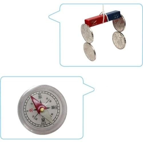 HUYU Labs Junior Science Magnet Set for education Science Experiment Tools Icluding Bar/Ring/Horseshoe/Compass Magnets