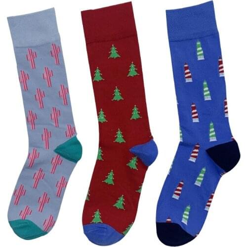 Peonfly Mens Funny Cotton Harajuku Creative Tree Pattern Fashion Colorful Socks Dress Wedding Novelty Sokken Clacetines Hombre