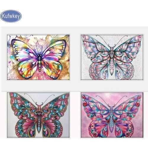 Diamond Painting full square Colorful Butterfly Diy Diamond Embroidery Mosaic Handmade Kits Animal diamond Pattern Home Decor