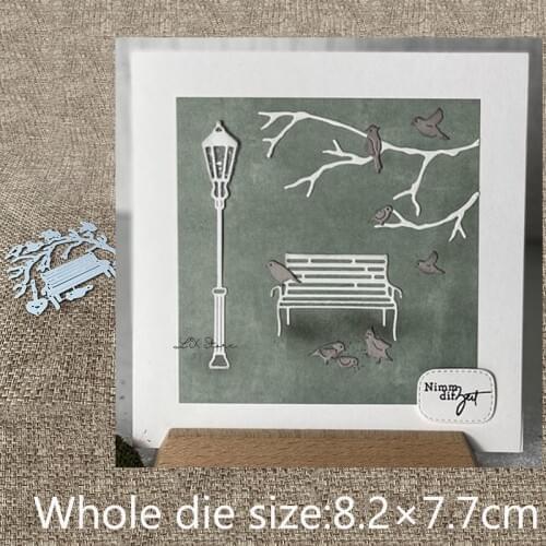 New Design Craft Metal stencil mold Cutting Dies bench branch decoration scrapbook die cuts Album Paper Card Craft Embossing