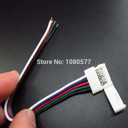 20pcs Solderless RGBWW RGBW LED Strip Connector Adapter For 12mm 5pin 5050 LED strip Excellent Quality