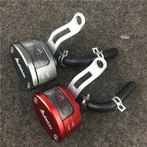 Universal CNC Motorcycle Brake Fluid oil Reservoir Cup tank +support bracket FOR YAMAHA HONDA kawasaki