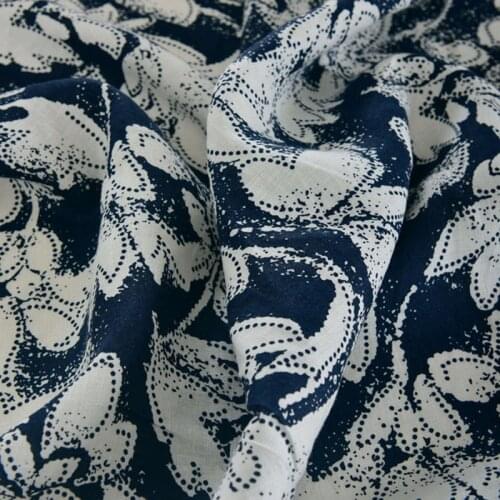 High quality pure flax fabric Summer bamboo knots feel good air permeability and sweat tissu Dress shirt clothing material