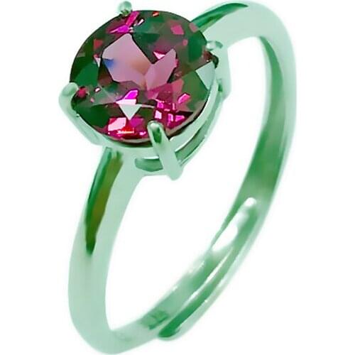 Xinyipeng natural garnet ring, 925 silver plated mouth can regulate women jewelry beautiful birthday present